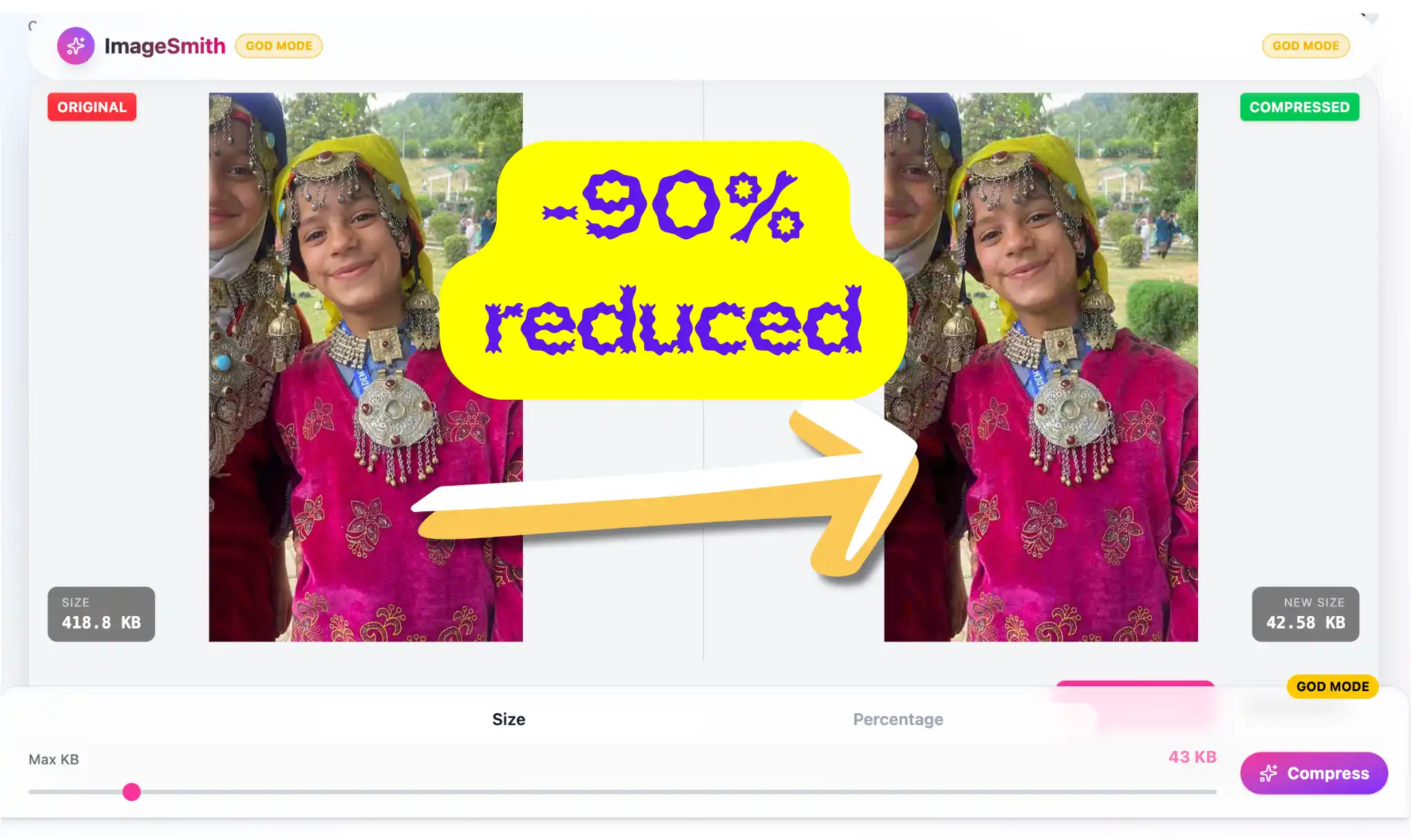 Photo compressed with ImageSmith